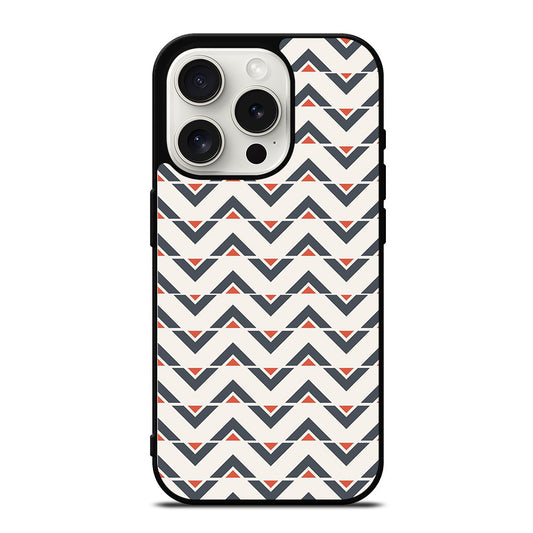 HERRINGBONE TRIANGLE PATTERN iPhone 15 Pro Case Cover
