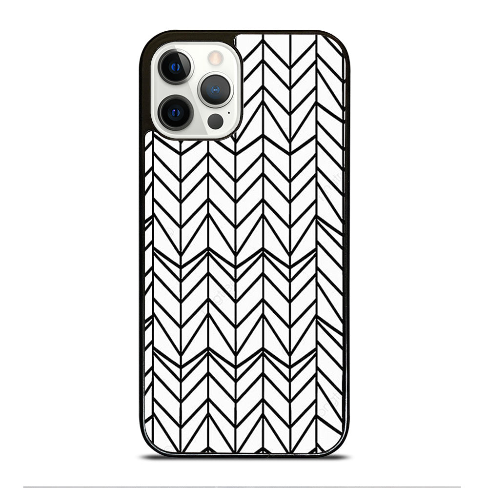 HERRINGBONE TRIANGLE PATTERN 2 iPhone 12 Pro Case Cover