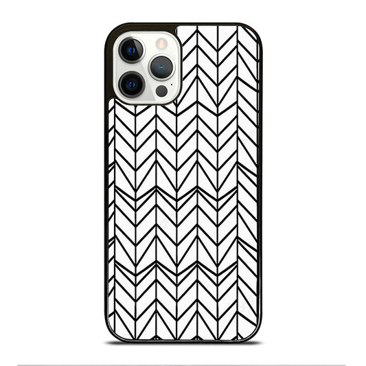 HERRINGBONE TRIANGLE PATTERN 2 iPhone 12 Pro Case Cover