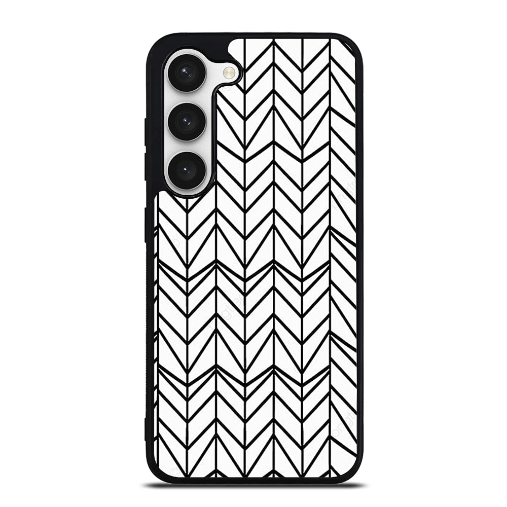 HERRINGBONE TRIANGLE PATTERN 2 Samsung Galaxy S23 Case Cover
