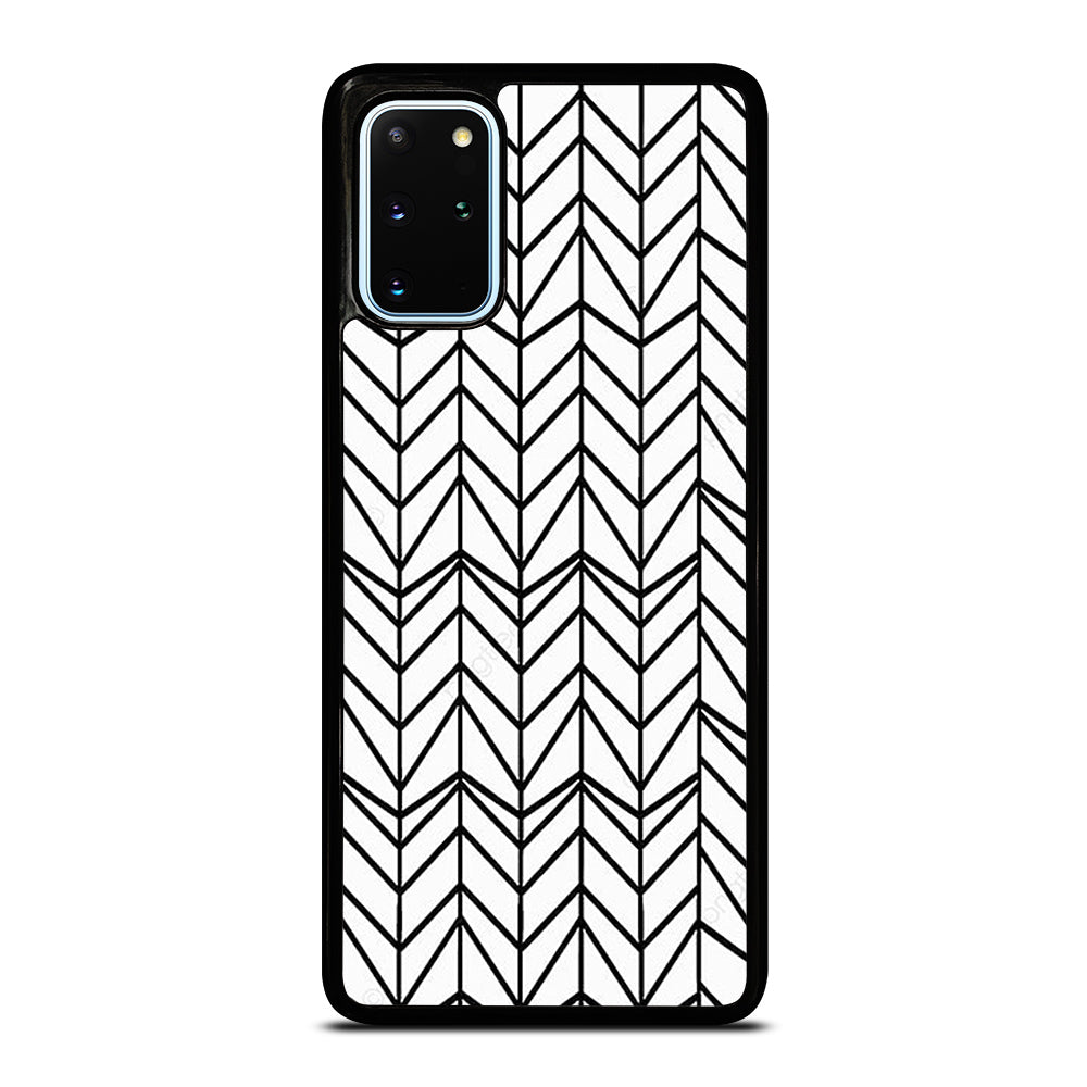 HERRINGBONE TRIANGLE PATTERN 2 Samsung Galaxy S20 Plus Case Cover