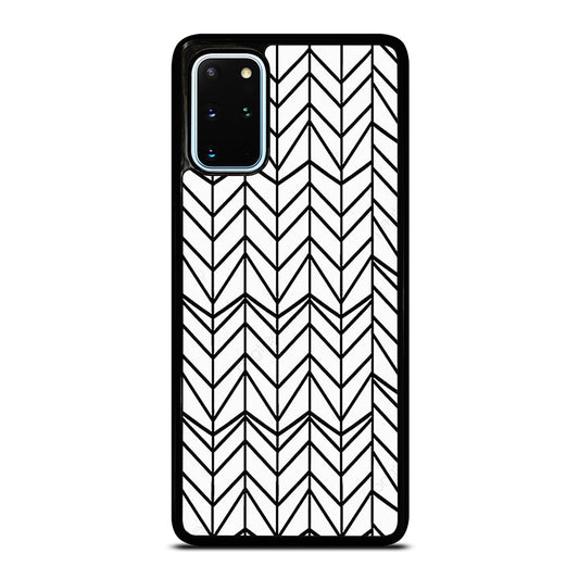 HERRINGBONE TRIANGLE PATTERN 2 Samsung Galaxy S20 Plus Case Cover