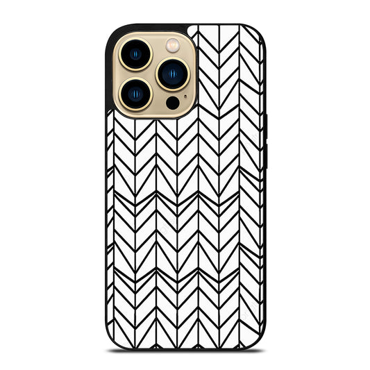 HERRINGBONE TRIANGLE PATTERN 2 iPhone 14 Pro Max Case Cover