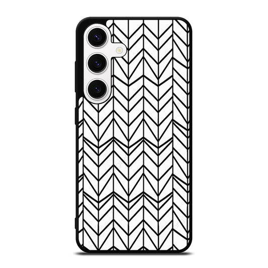 HERRINGBONE TRIANGLE PATTERN 2 Samsung Galaxy S24 Case Cover