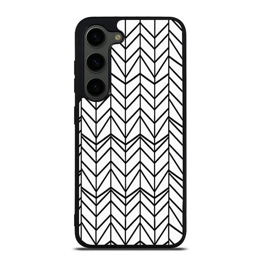 HERRINGBONE TRIANGLE PATTERN 2 Samsung Galaxy S23 Plus Case Cover