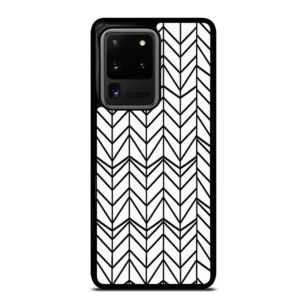 HERRINGBONE TRIANGLE PATTERN 2 Samsung Galaxy S20 Ultra Case Cover