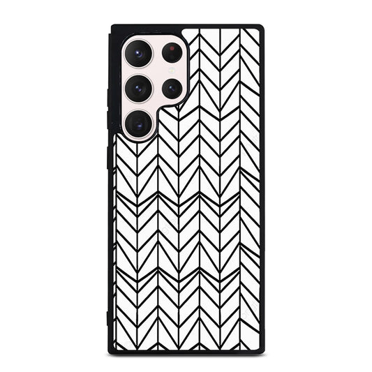 HERRINGBONE TRIANGLE PATTERN 2 Samsung Galaxy S23 Ultra Case Cover
