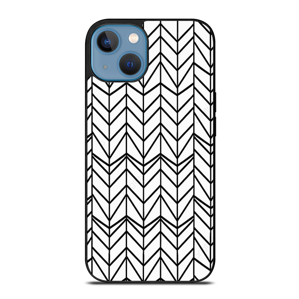 HERRINGBONE TRIANGLE PATTERN 2 iPhone 13 Case Cover