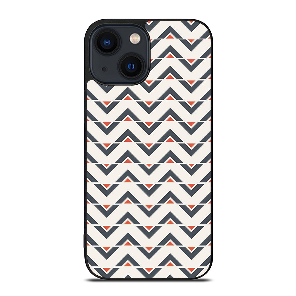 HERRINGBONE TRIANGLE PATTERN iPhone 14 Plus Case Cover