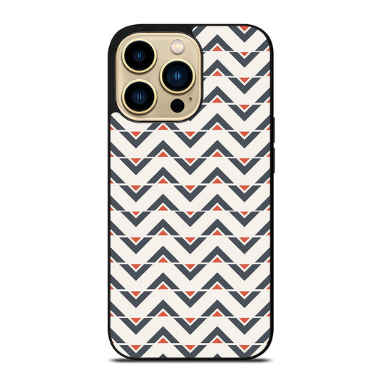 HERRINGBONE TRIANGLE PATTERN iPhone 14 Pro Max Case Cover