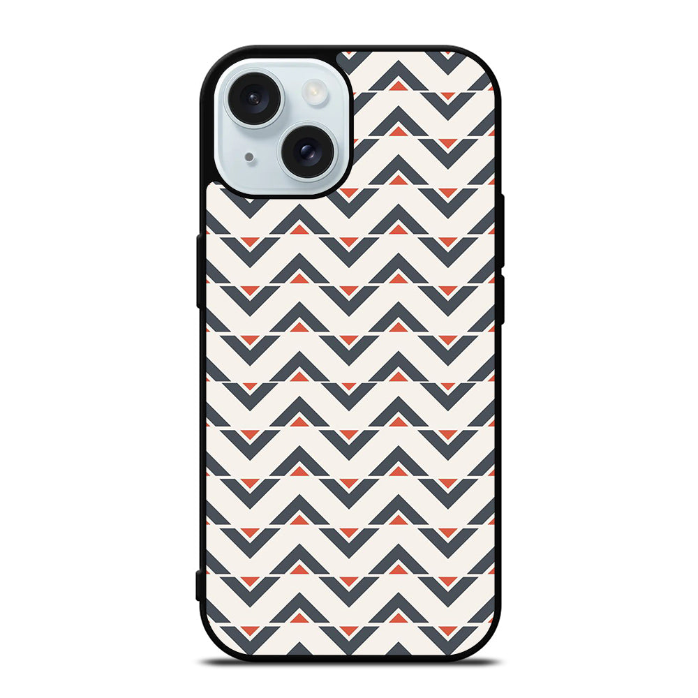 HERRINGBONE TRIANGLE PATTERN iPhone 15 Case Cover