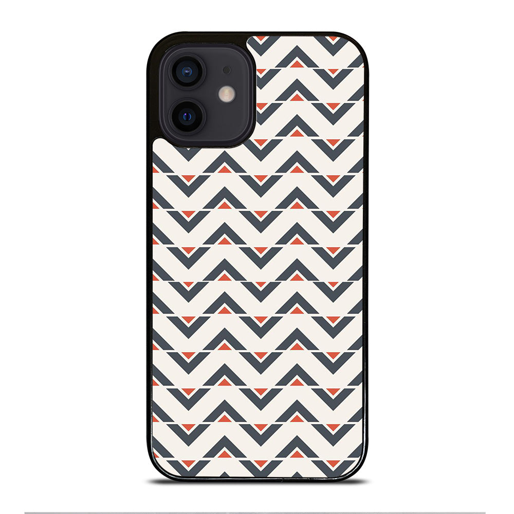 HERRINGBONE TRIANGLE PATTERN iPhone 12 Mini Case Cover