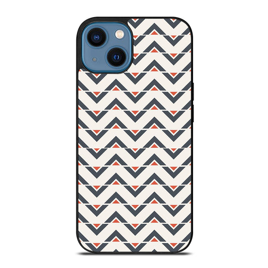 HERRINGBONE TRIANGLE PATTERN iPhone 14 Case Cover