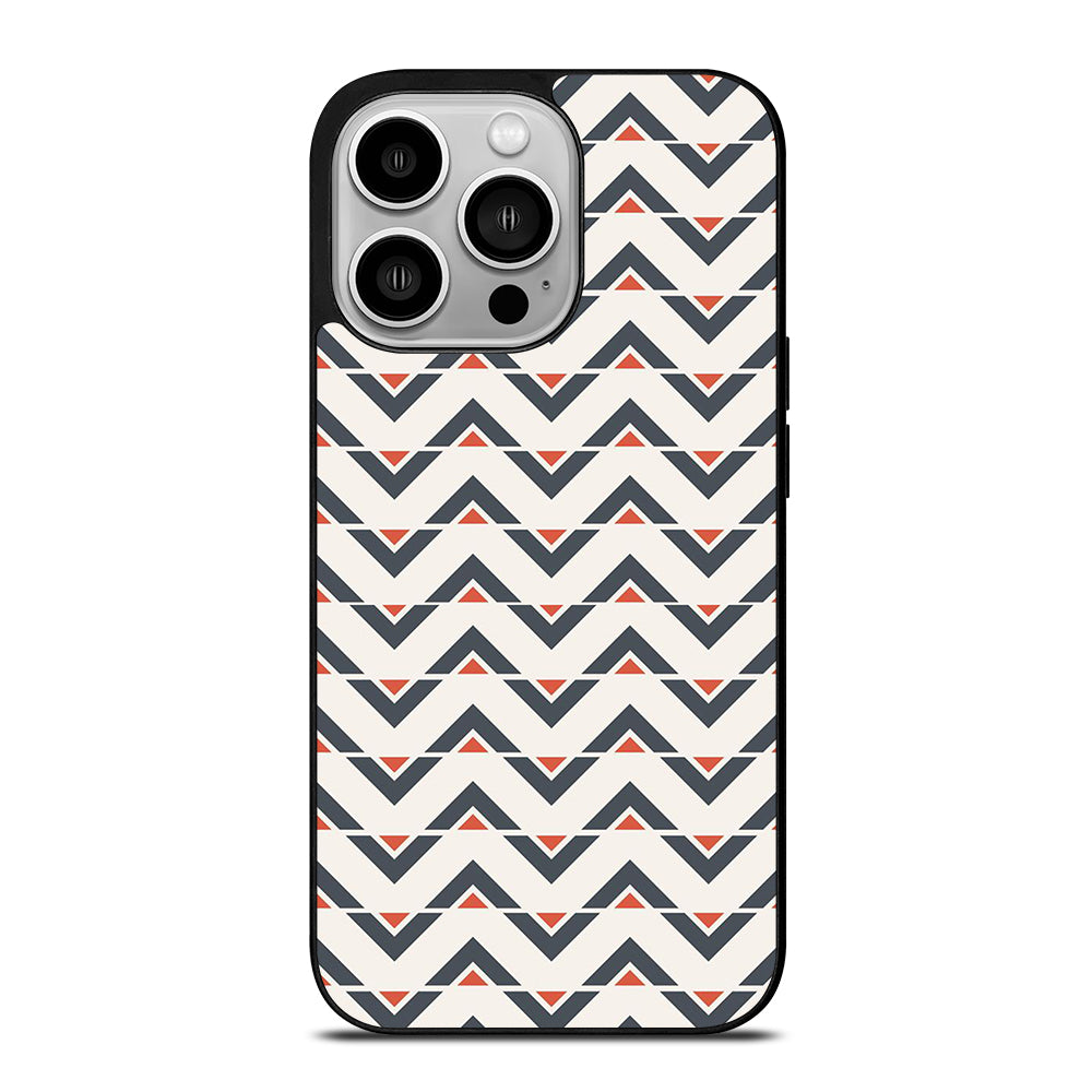 HERRINGBONE TRIANGLE PATTERN iPhone 14 Pro Case Cover