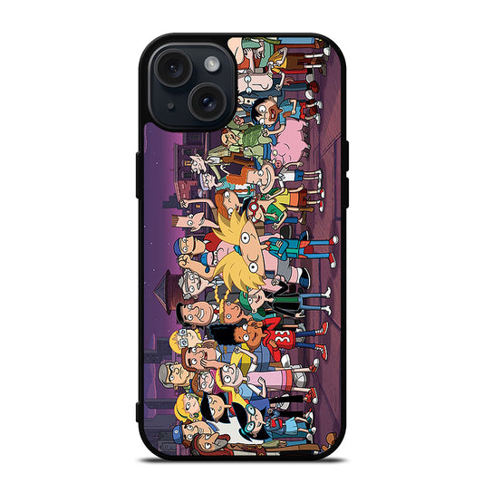 HEY ARNOLD ALL CHARACTER iPhone 15 Plus Case Cover