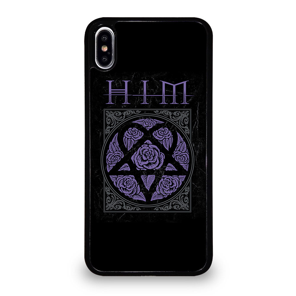 HIM BAND LOGO FLOWER iPhone XS Max Case Cover