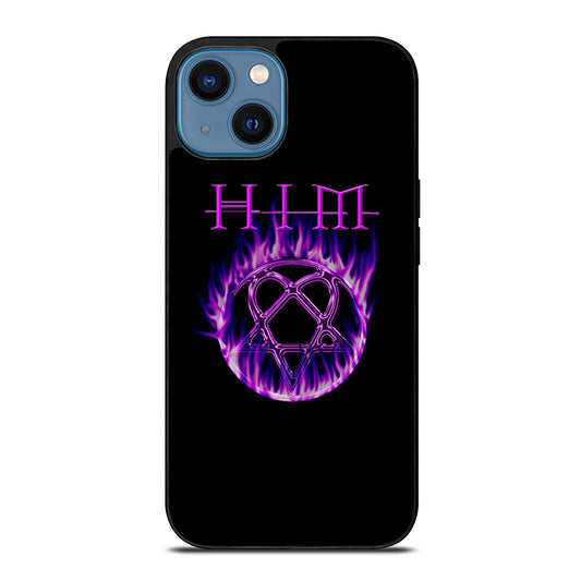 HIM BAND LOGO FLAME iPhone 14 Case Cover