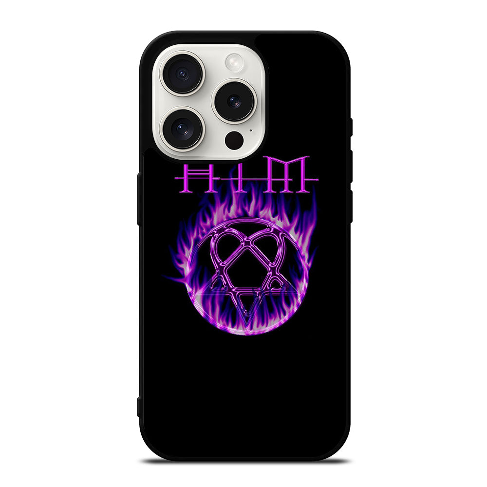 HIM BAND LOGO FLAME iPhone 15 Pro Case Cover