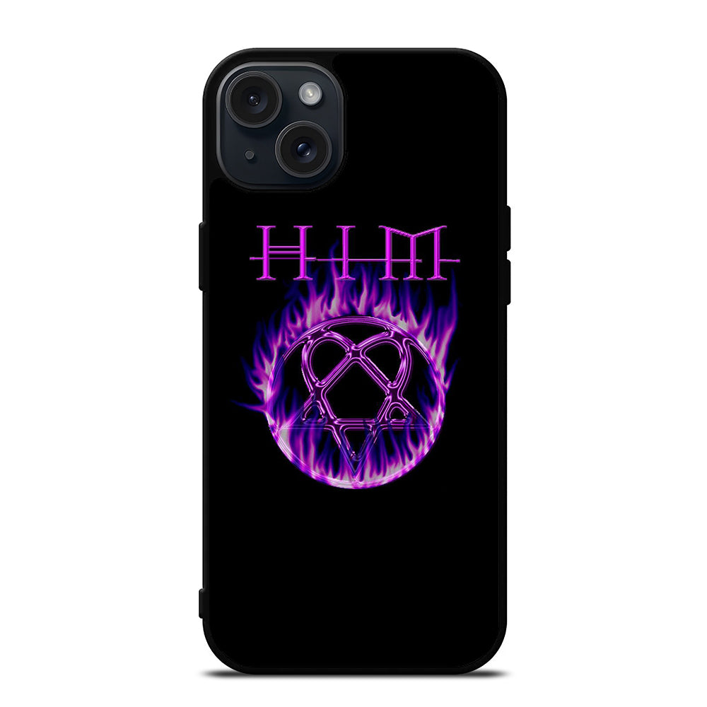 HIM BAND LOGO FLAME iPhone 15 Plus Case Cover