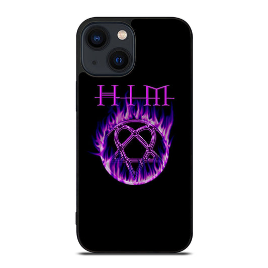 HIM BAND LOGO FLAME iPhone 14 Plus Case Cover