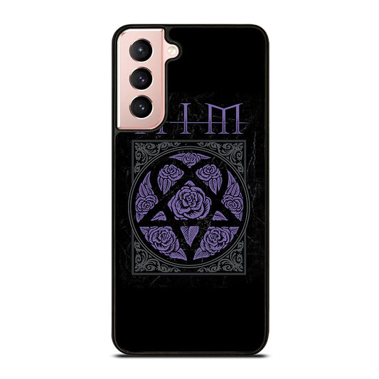 HIM BAND LOGO FLOWER Samsung Galaxy S21 Case Cover