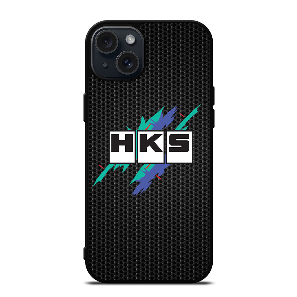 HKS RETRO METAL LOGO iPhone 15 Plus Case Cover