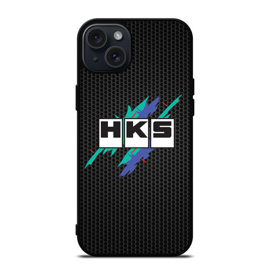 HKS RETRO METAL LOGO iPhone 15 Plus Case Cover