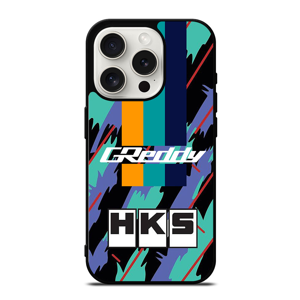 HKS RETRO PATTERN iPhone 15 Pro Case Cover
