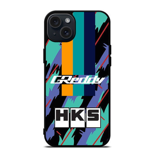 HKS RETRO PATTERN iPhone 15 Plus Case Cover