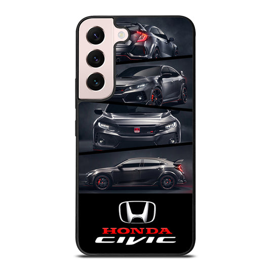 HONDA CIVIC BLACK CAR Samsung Galaxy S22 Plus Case Cover