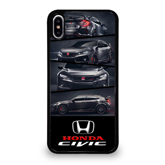 HONDA CIVIC BLACK CAR iPhone XS Max Case Cover
