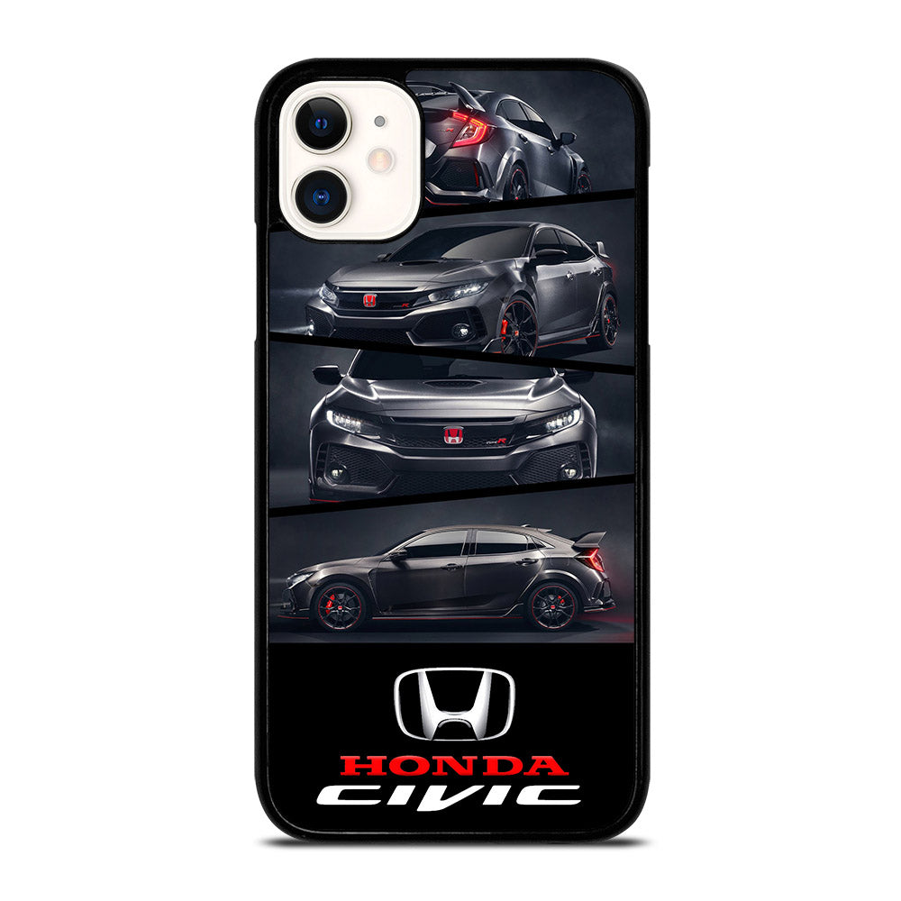 HONDA CIVIC BLACK CAR iPhone 11 Case Cover