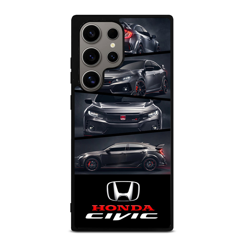 HONDA CIVIC BLACK CAR Samsung Galaxy S24 Ultra Case Cover
