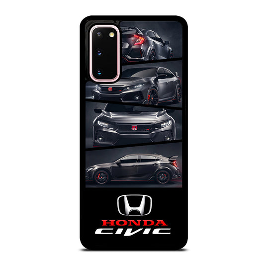 HONDA CIVIC BLACK CAR Samsung Galaxy S20 Case Cover