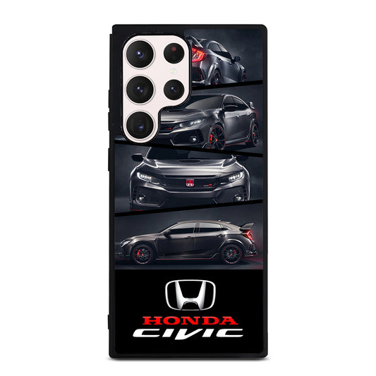 HONDA CIVIC BLACK CAR Samsung Galaxy S23 Ultra Case Cover