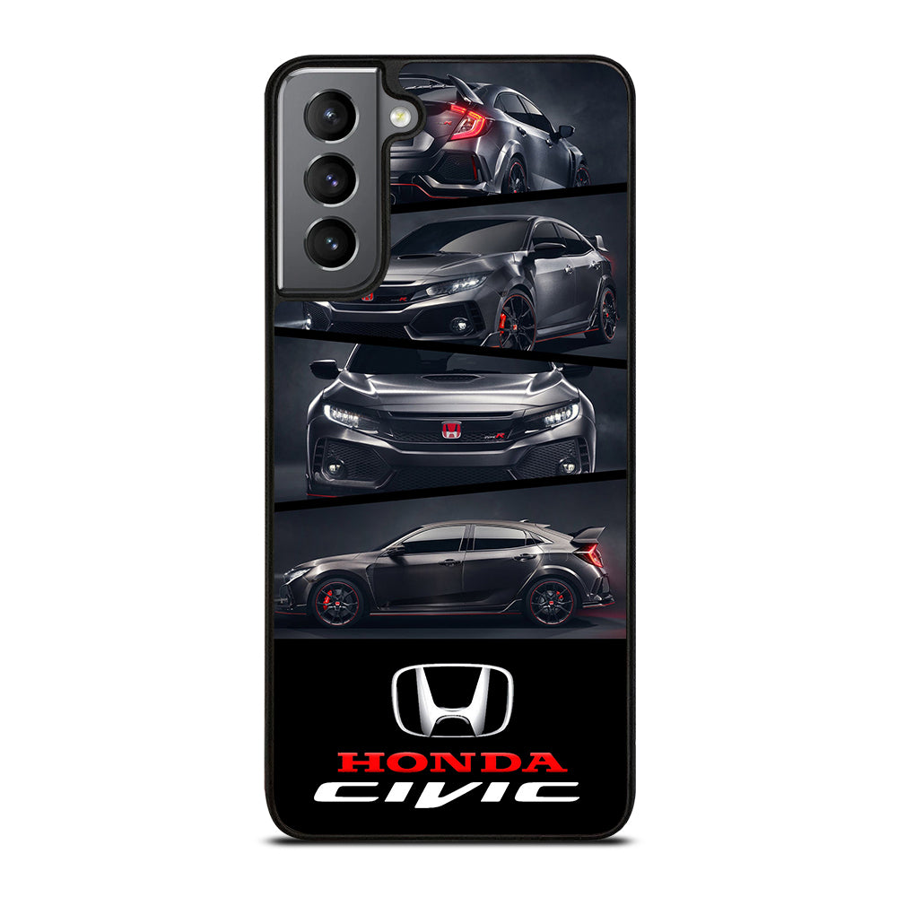 HONDA CIVIC BLACK CAR Samsung Galaxy S21 Plus Case Cover