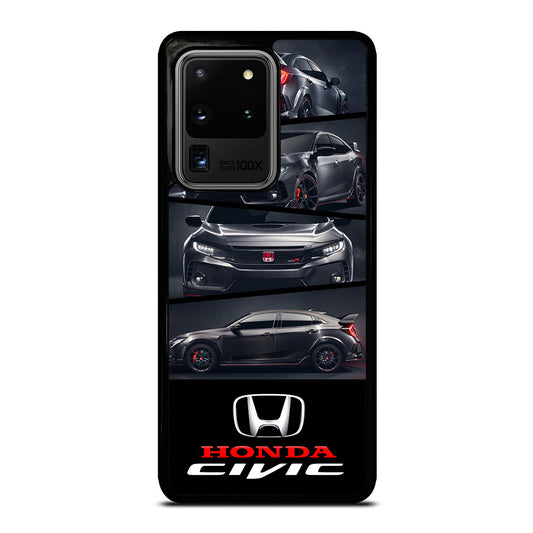 HONDA CIVIC BLACK CAR Samsung Galaxy S20 Ultra Case Cover