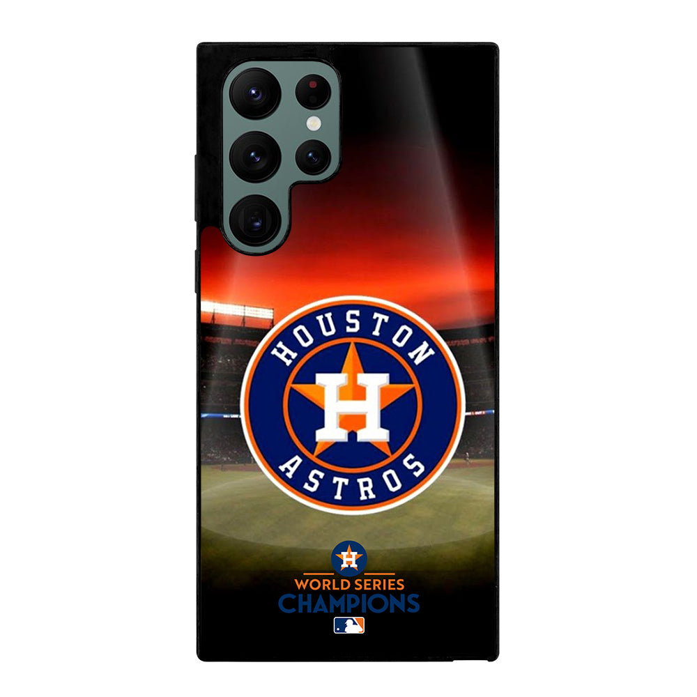HOUSTON ASTROS MLB LOGO 3 Samsung Galaxy S22 Ultra Case Cover