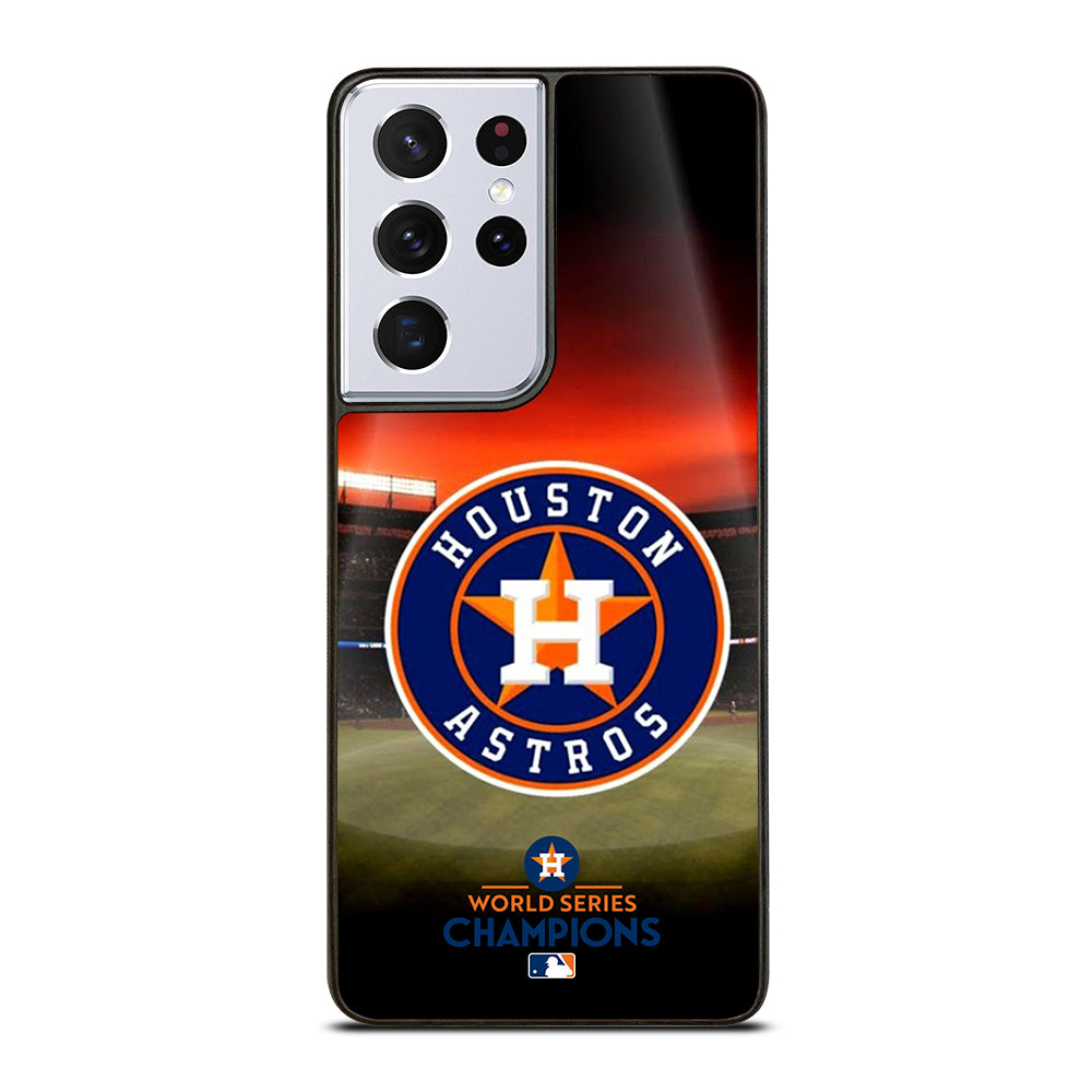 HOUSTON ASTROS MLB LOGO 3 Samsung Galaxy S21 Ultra Case Cover