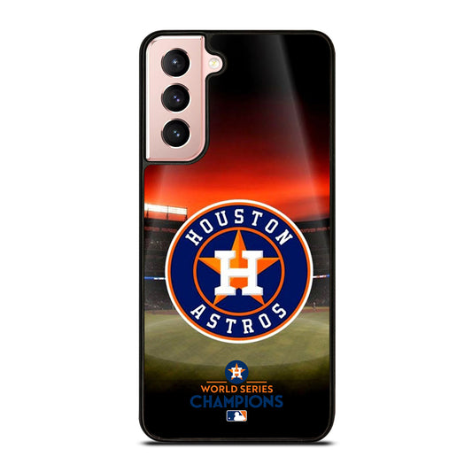 HOUSTON ASTROS MLB LOGO 3 Samsung Galaxy S21 Case Cover