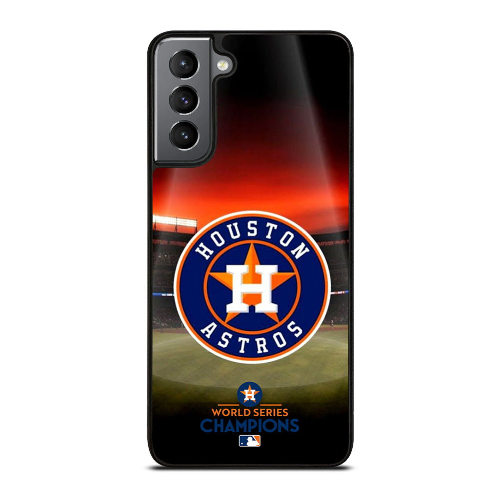 HOUSTON ASTROS MLB LOGO 3 Samsung Galaxy S21 Plus Case Cover