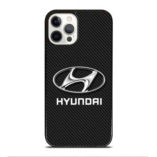 HYUNDAI LOGO CARBON iPhone 12 Pro Case Cover