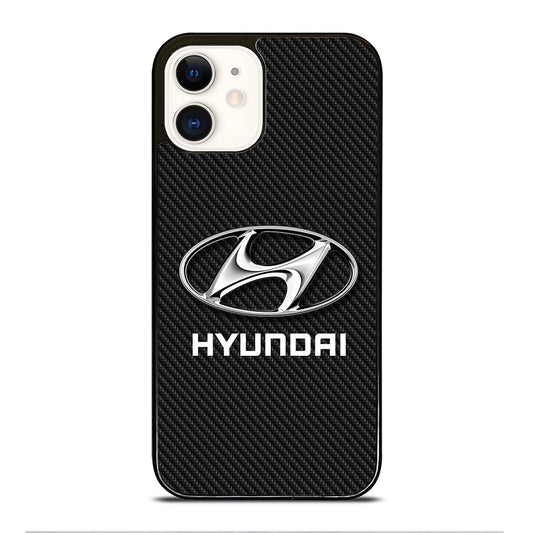 HYUNDAI LOGO CARBON iPhone 12 Case Cover