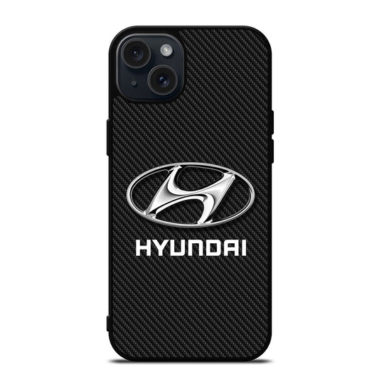 HYUNDAI LOGO CARBON iPhone 15 Plus Case Cover