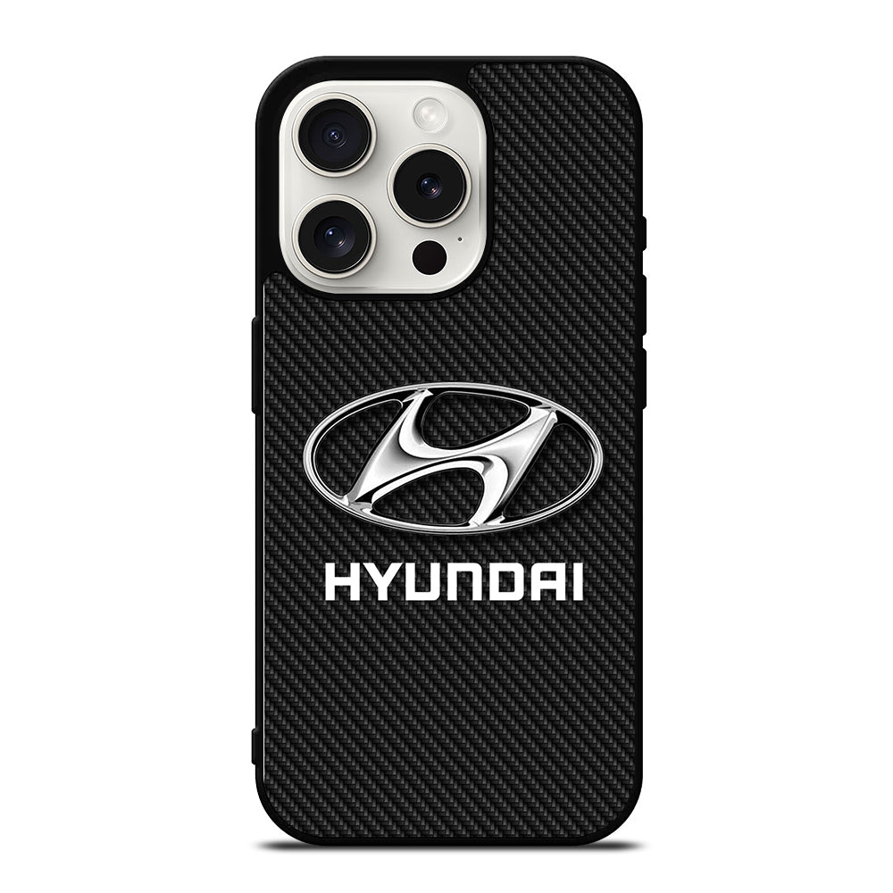 HYUNDAI LOGO CARBON iPhone 15 Pro Case Cover