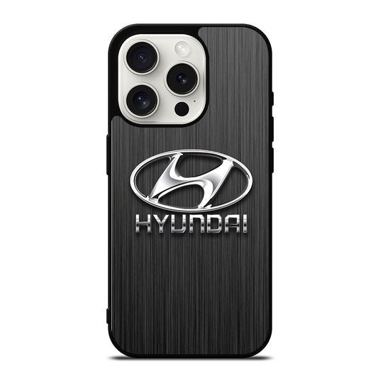 HYUNDAI LOGO METAL iPhone 15 Pro Case Cover