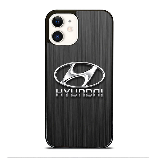 HYUNDAI LOGO METAL iPhone 12 Case Cover