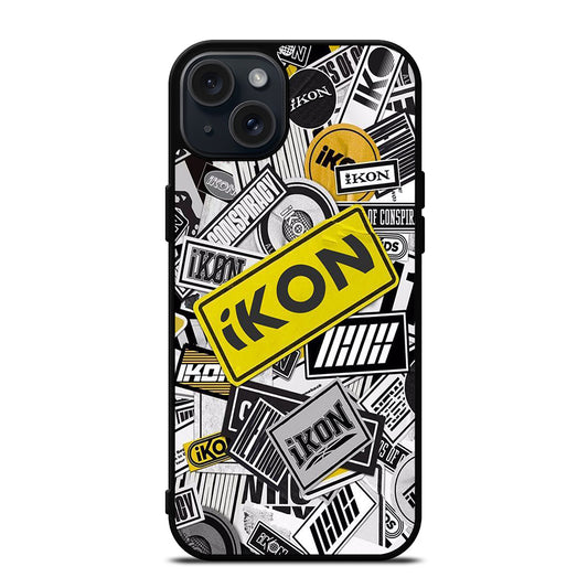 IKON KPOP LOGO iPhone 15 Plus Case Cover