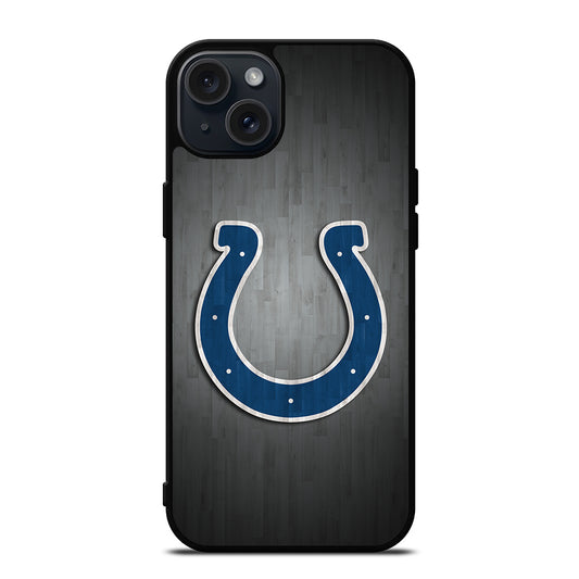INDIANAPOLIS COLTS WOODEN LOGO iPhone 15 Plus Case Cover