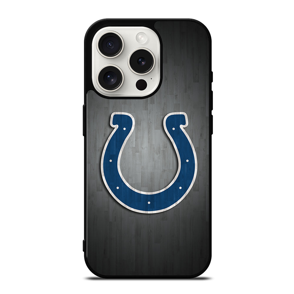 INDIANAPOLIS COLTS WOODEN LOGO iPhone 15 Pro Case Cover